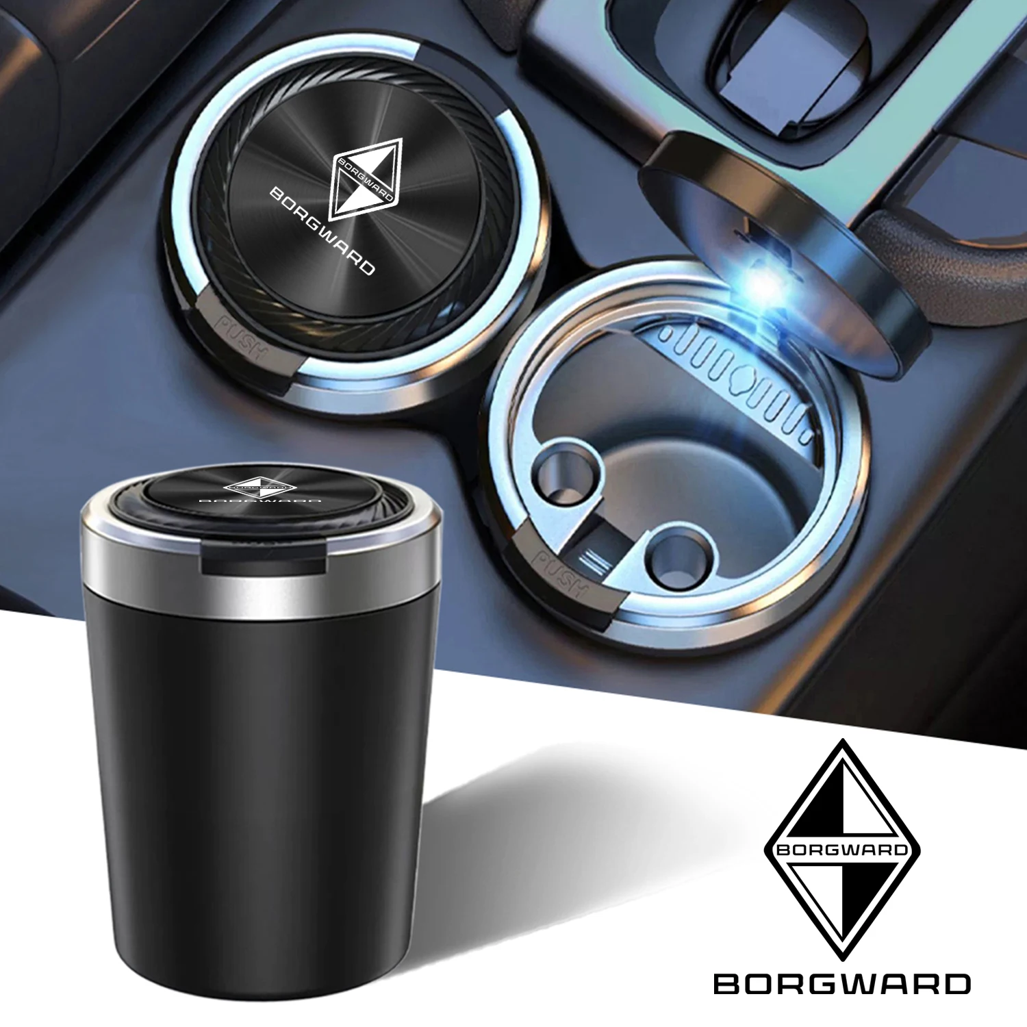 Автомобильная пепельница Cenicero с текстурой автомобильных аксессуаров для borgward bx3