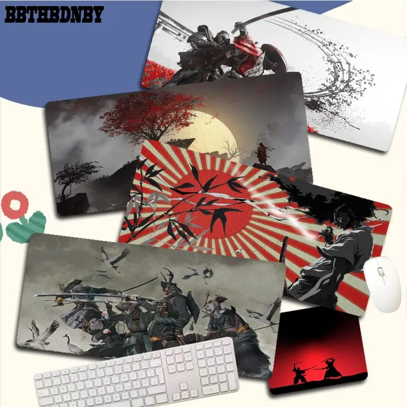

Japan Samurai Non Slip PC Office Mice Gamer Soft Mouse Pad Size for Deak Mat for overwatch/cs go/world of warcraft