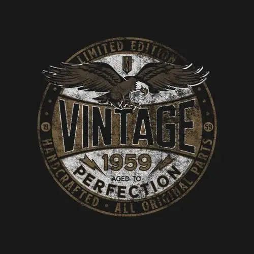 Мужская рубашка на 65-й день рождения — ограниченная серия винтаж 1959 от возрасте