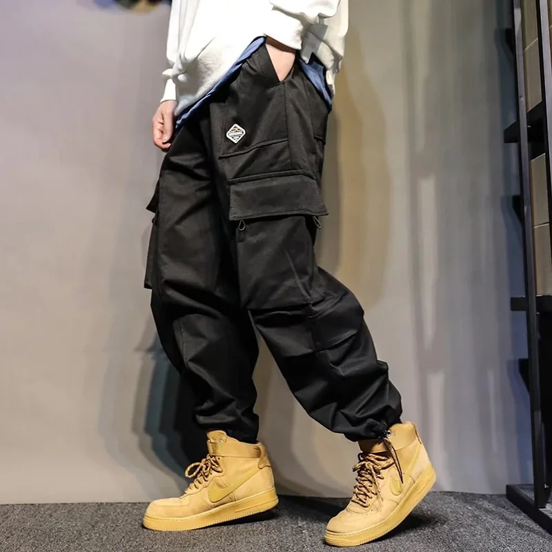 Military Style Men Cargo Pants New Fashion Harem Pants Men Jogging Streetwear Casual Sports Trousers with Practical Big Pocket