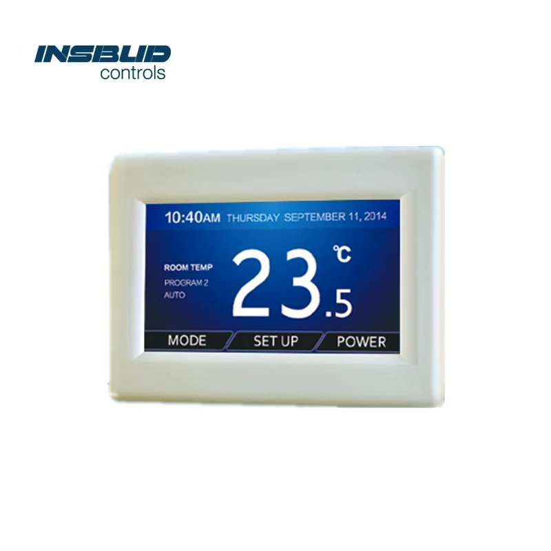 

Color touch lcd programmable electrical thermostat for Floor Heating Systems