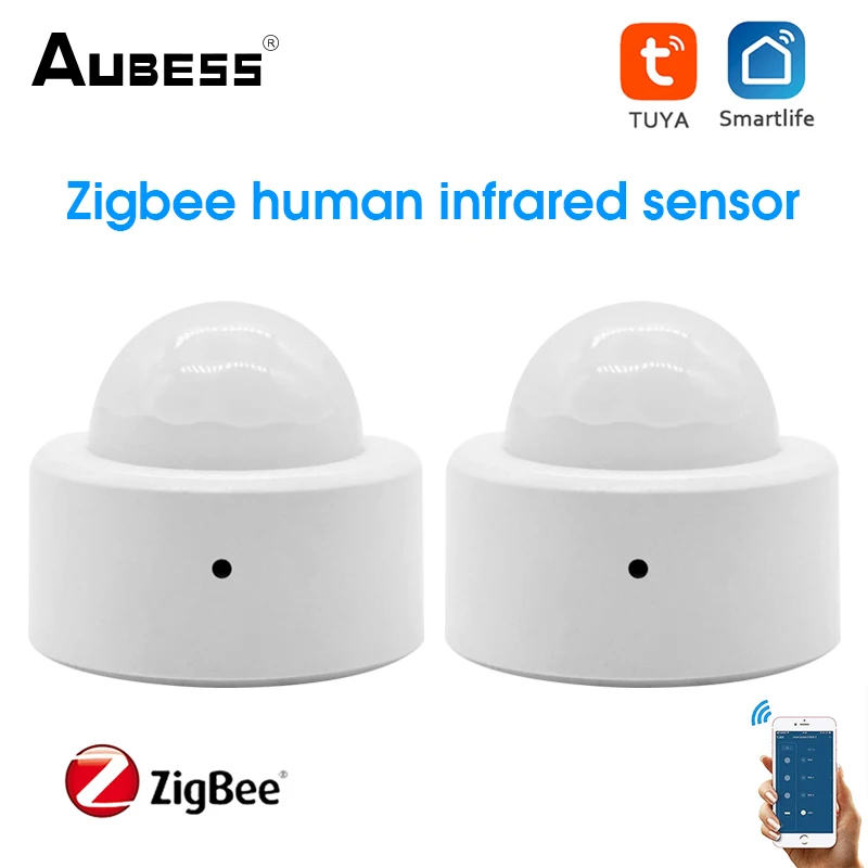 

AUBESS Zigbee3.0 Human Body Sensor Tuya Wireless Smart Body Movement Mini PIR MotionSensor Smart Home System Use With Gateway