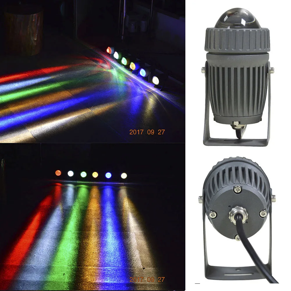 

10W Led Floodlight Outdoor Building Landscape Decor Lighting IP65 Waterproof 5 Degree LED Spotlight for Garden Yard Bridge Lamp