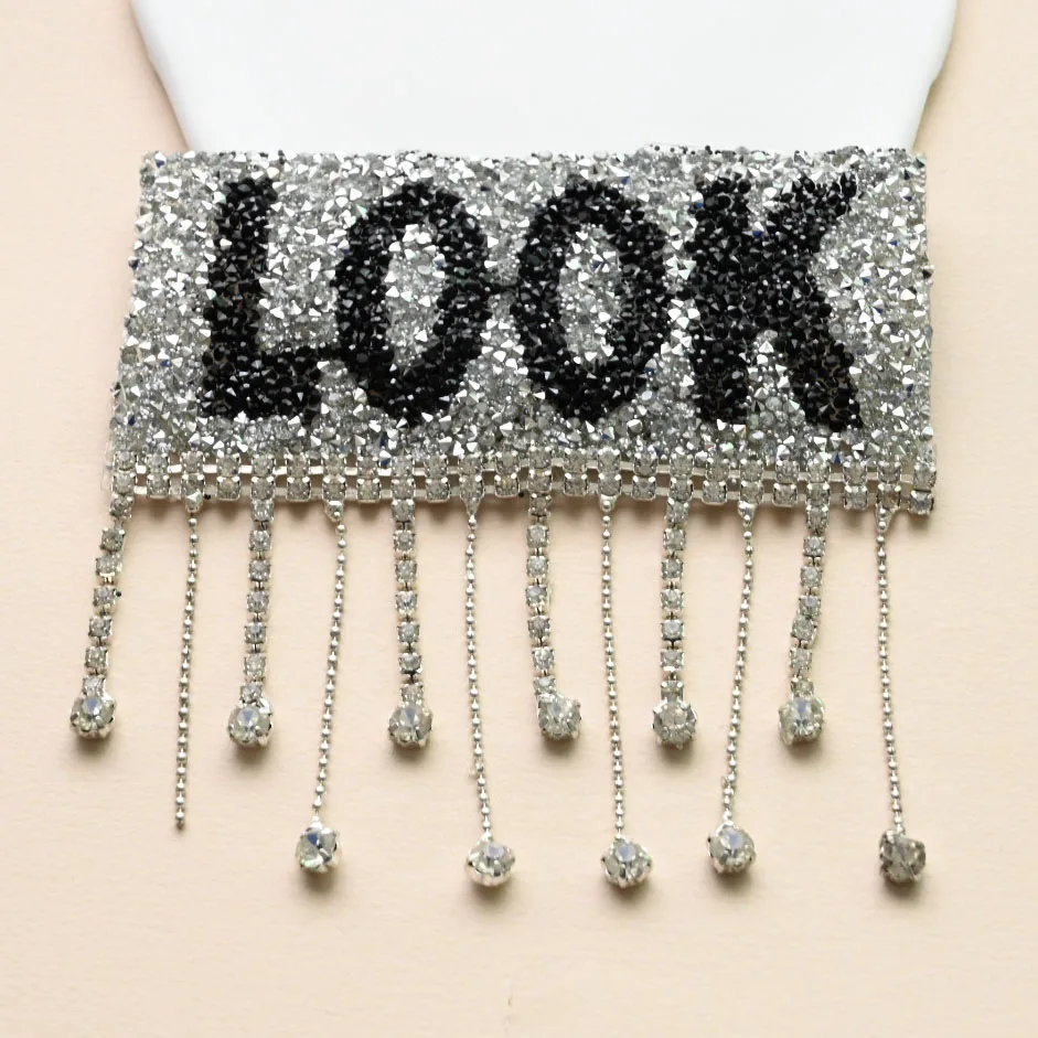 Нашивки с кисточками и надписью Любовь термонаклейки со стразами аппликацией