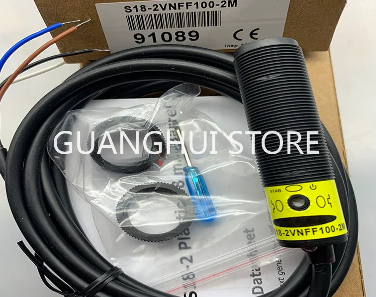 Фотоэлектрический переключатель S18-2VNFF30/50/75/100/150/200-2 м в наличии быстрая доставка