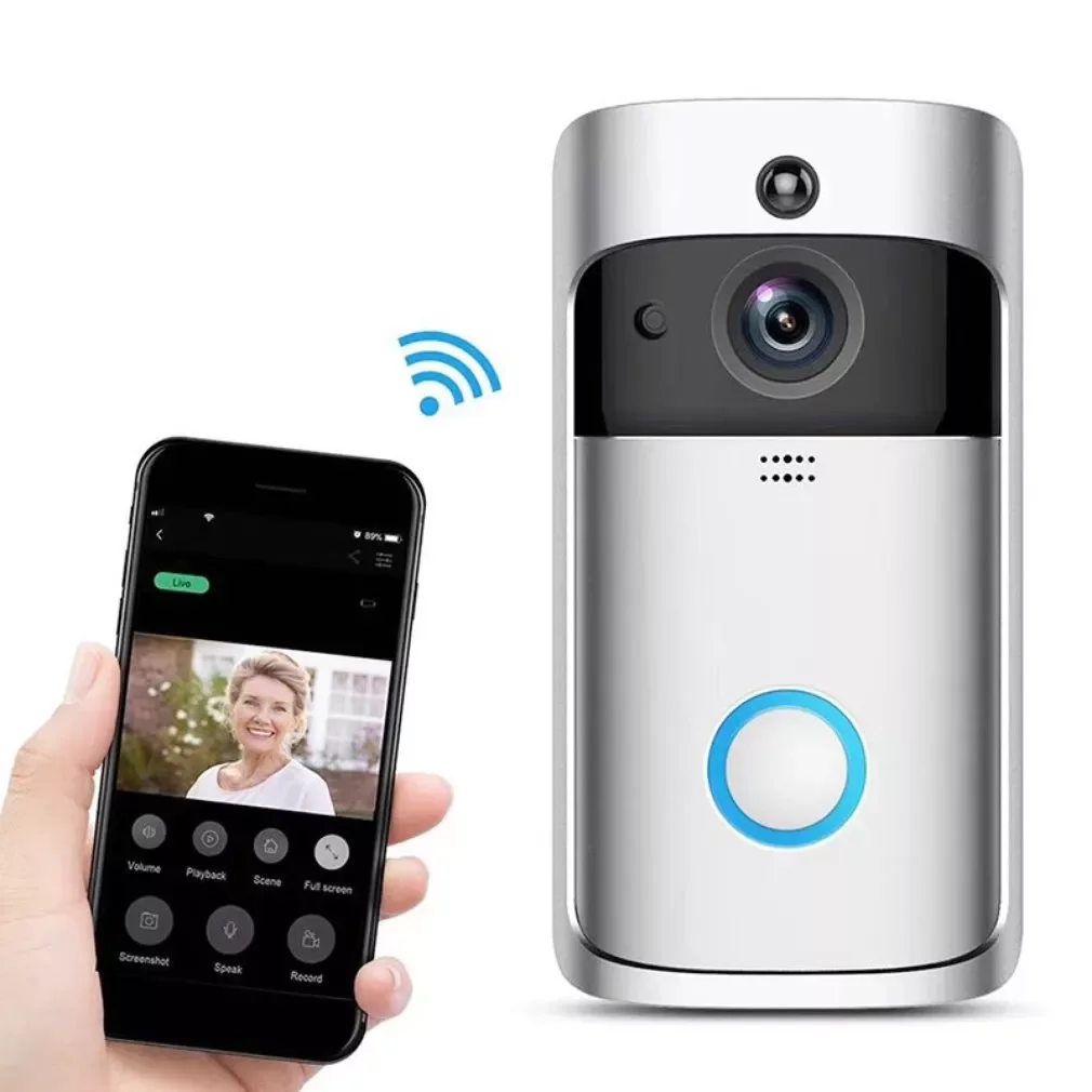 

NEW Video Doorbell Smart Wireless WiFi Security Door Bell Visual Recording Home Monitor Night Vision Intercom door phone
