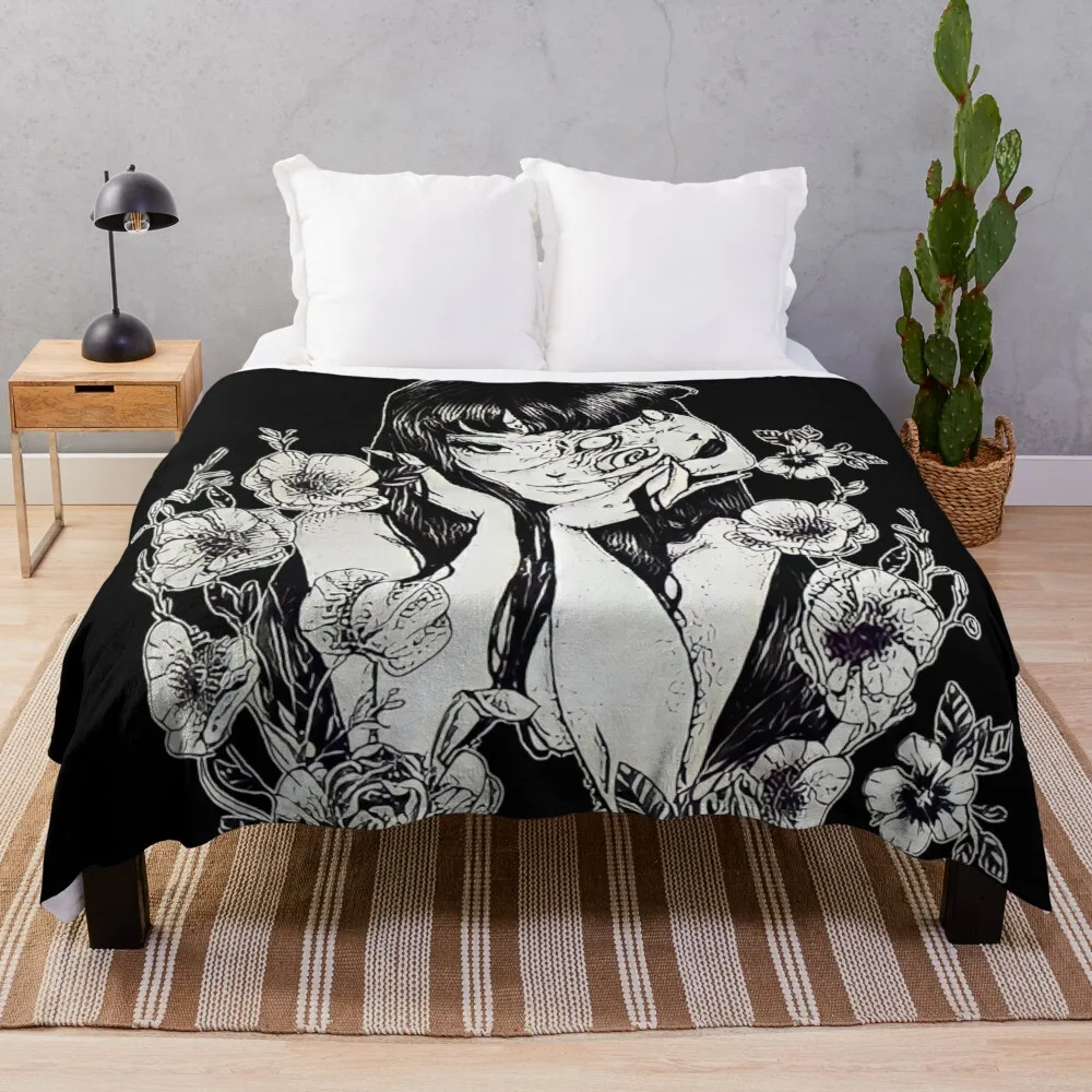 

Tomie Junji Ito Unique Art Throw Blanket tufting brand blanket