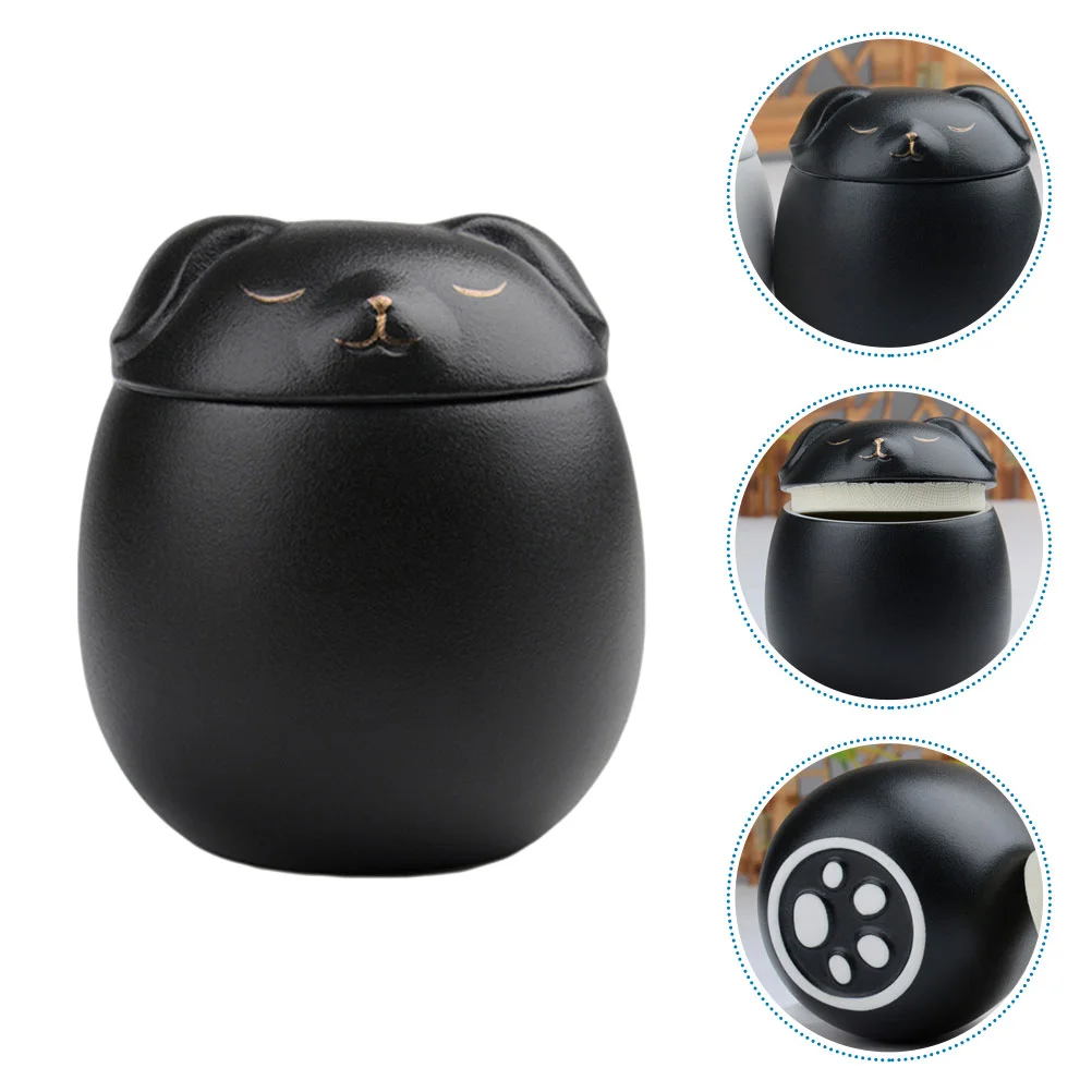 

Urn Dog Peturnscatash Mini Keepsake Memorial Cremation Box Funeral Animal Lovely Ceramic Shaped Household Jar Convenient