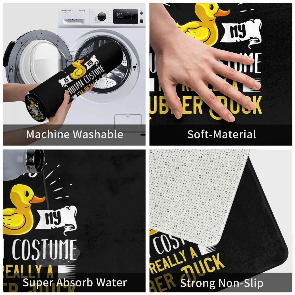 Резиновая утка нескользящий Придверный коврик подарок для костюма гигантский