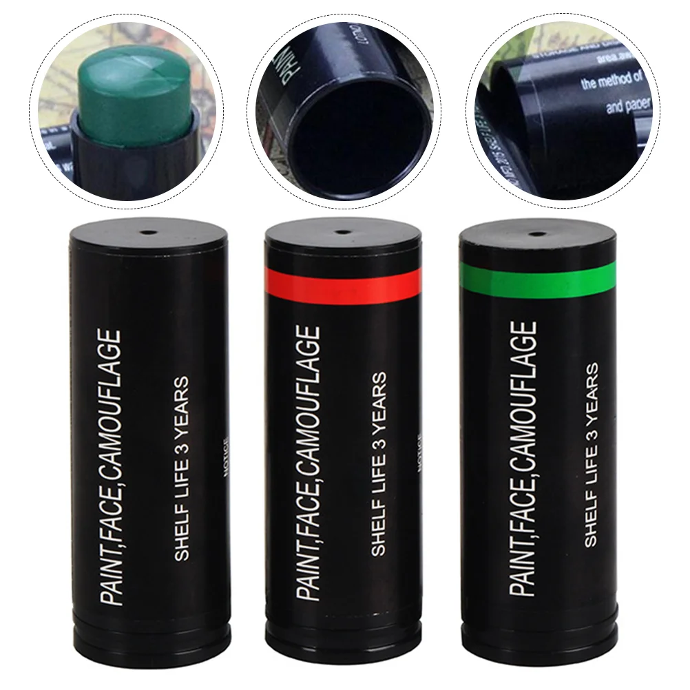 

Camo Sticks: 3 Color Compact Woodland Camo Concealment 3pcs for Paintball Use