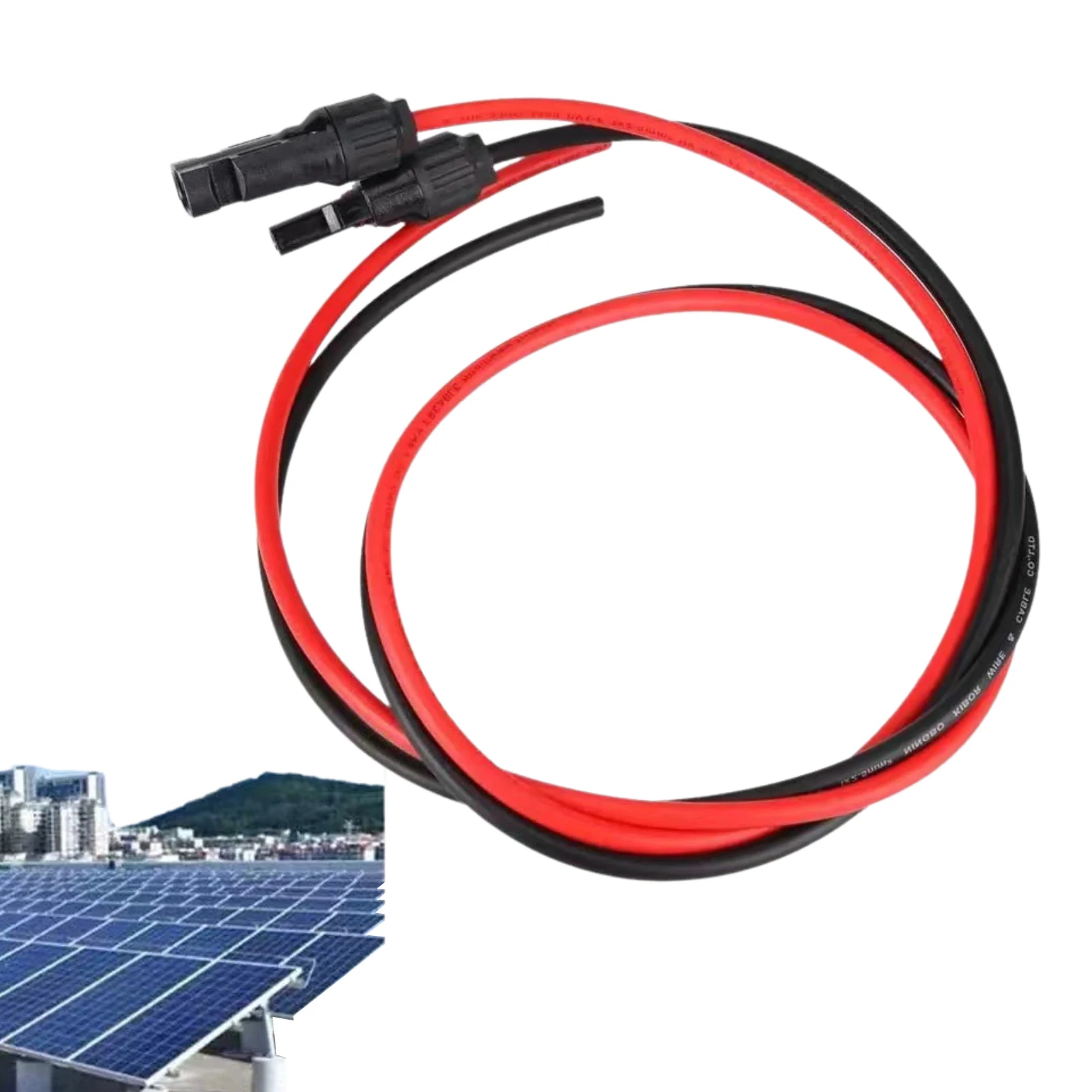 

Solar Extension Cable 3.28FT Solar Panel Adaptor Kits Extension Cable Waterproof Solar Wire Tool With Female And Male Connectors