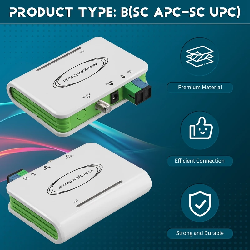 Система CATV ONU FTTH Оптический WDM-приемник узел Активный тройной аппарат SC/APC EU PLUG