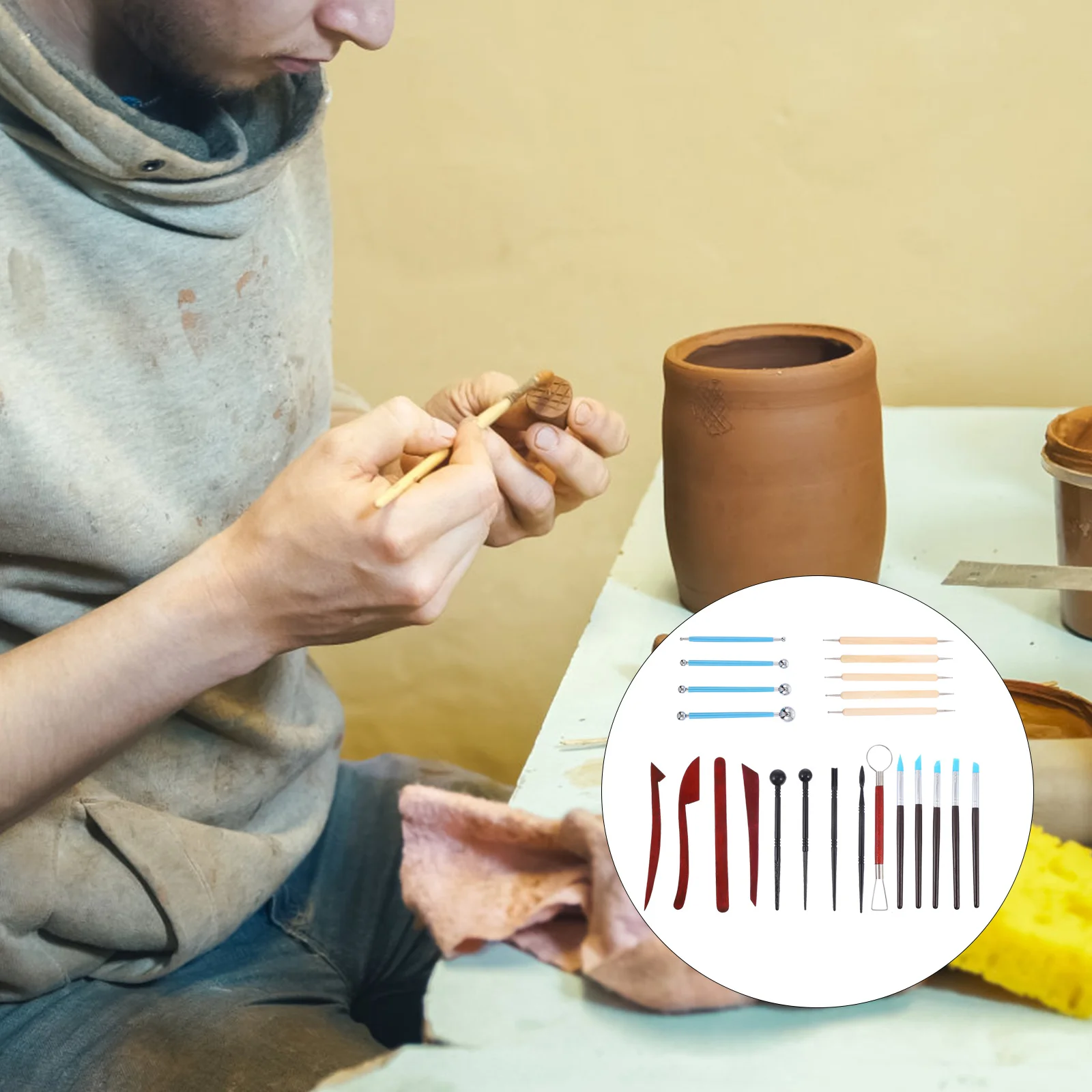 

1 Set Clay Sculpting Tools Clay Sculpture Tools Pottery Tools Beginners Carving Tools