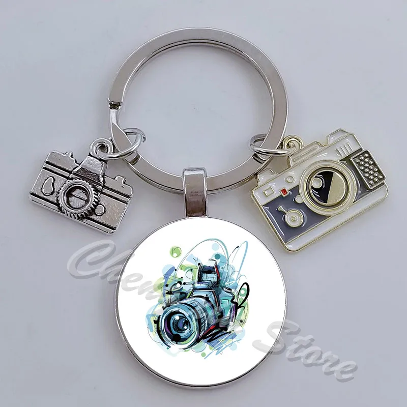 Эмалированная цепочка для ключей фотоаппарата
