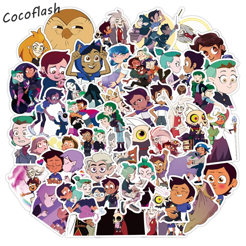 

10/50PCS/set The Owl House Cartoon Anime American Animation Stickers For Laptop Luggage Phone Kids DIY Skateboard Helmet