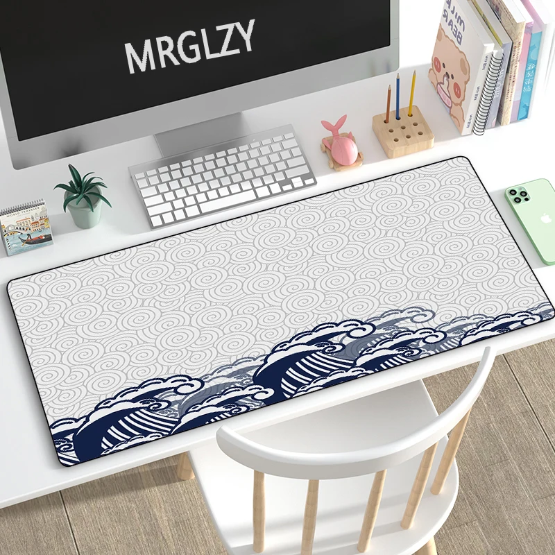 

Wave Mouse Pads XXL Chinese Style Mouse Mat Desk Mats Large Computer Desktop Gaming Accessories Carpets Rugs PC Gamer CSGO LOL