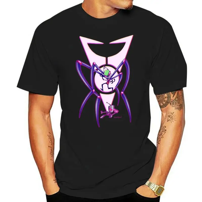 

100% cotton Invader Zim My Life print casual men's o-neck t shirts fashion Men's Short Sleeve T-shirt