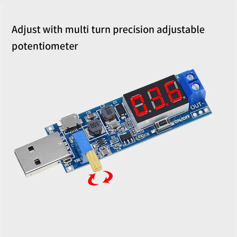 Модуль питания USB от 5 В до 3 В/12 повышающий/вниз регулируемый повышающий
