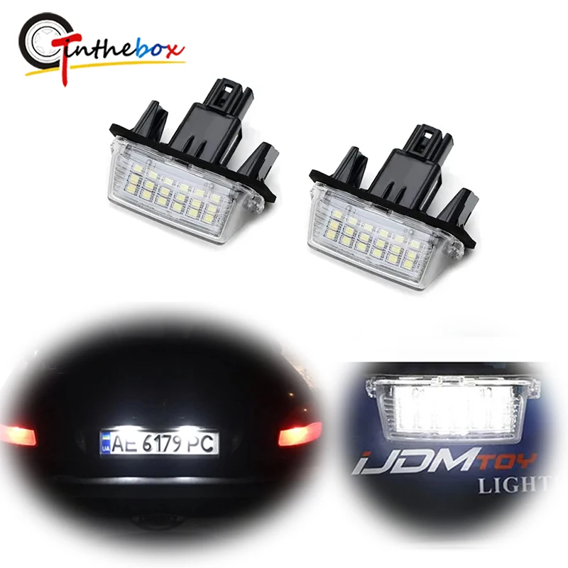 

Белая фотолампа Gtinthebox для номерного знака Citroen C3, C4, C5, BERLINGO, SAXO, XSARA, для Peugeot Partner 306, 307, 308, 406, 407, 5008