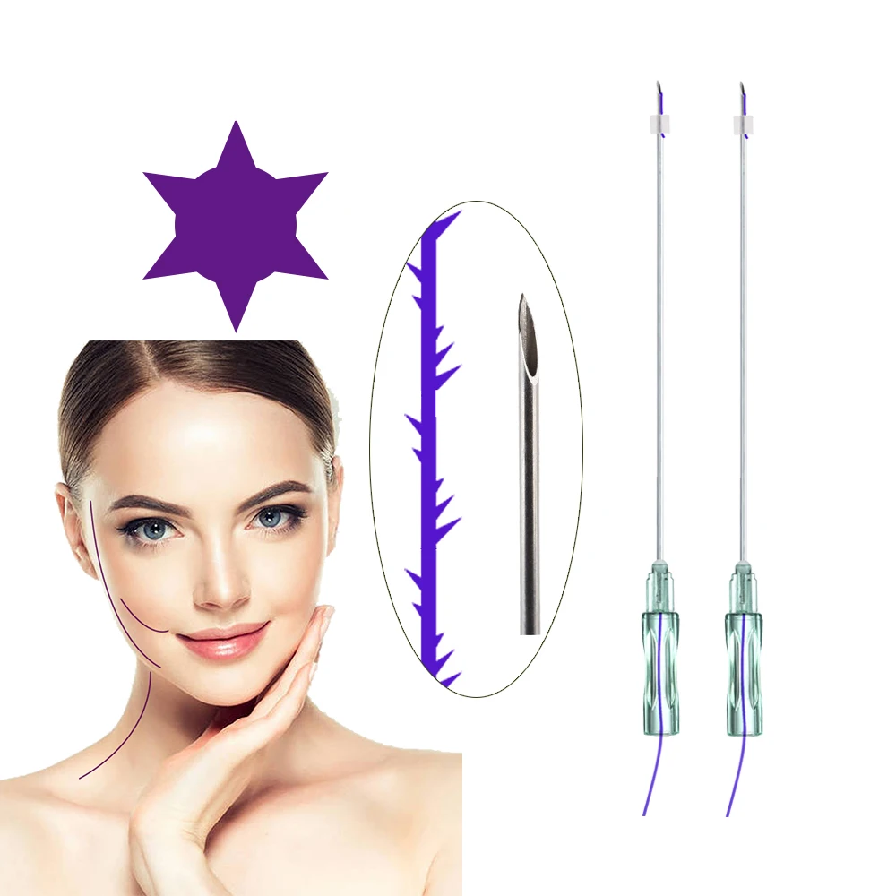 

PDO COG Threads Lift Strong Lifting 6D Sharp Needle Face Fio 10 Pcs/Bag 2022 Best Selling Meso Lifting