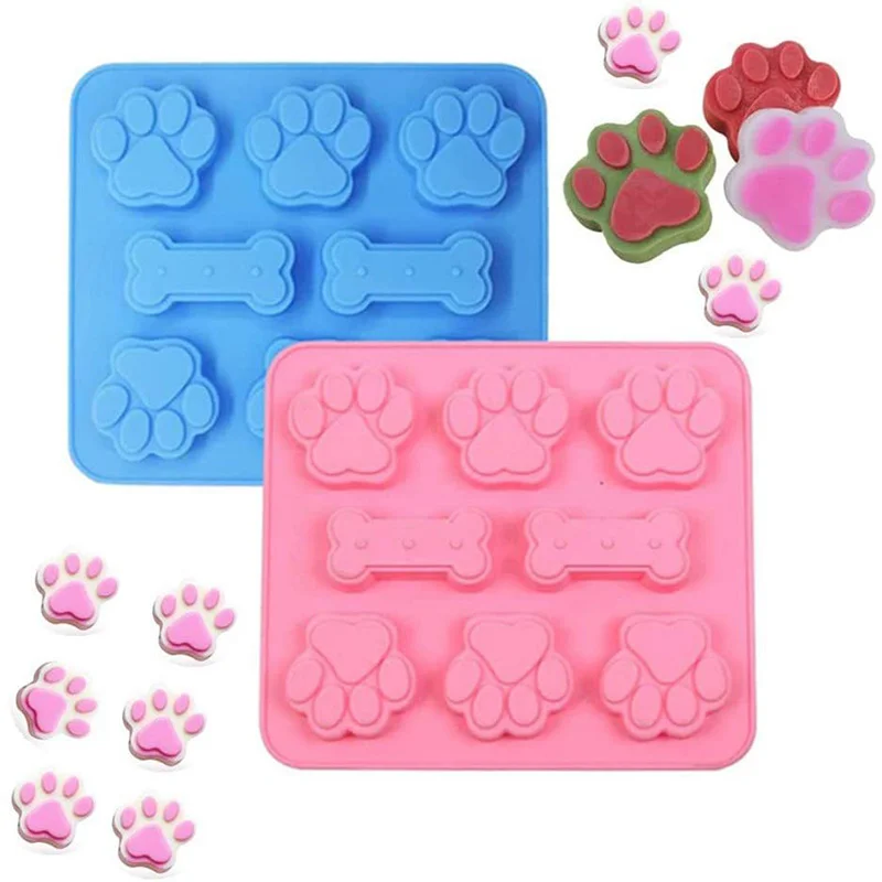 

Hot new Lovely Dog Cat Paw Fondant Sugarcraft Cake Mold Chocolate Baking Mould Pudding Cookie Soap Molds Kitchen tools