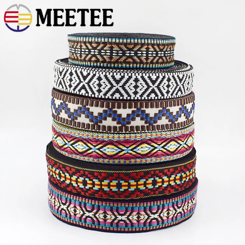 

5Yards 30mm Polyester Cotton Jacquard Webbing DIY Sewing Webbings Ribbons Clothes Bag Straps Hats Decorative Tapes Fabric
