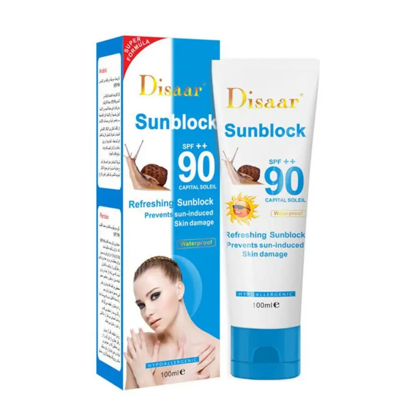 Disaar Snail увлажняющий солнцезащитный Spf90PA ++ изоляция Uv водостойкий консилер 100 г |