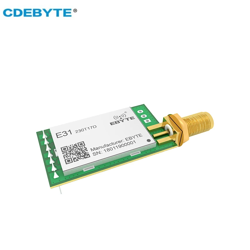 AX5243 узкополосный модуль передачи 230 МГц 17 дБм 2,0 км UART радиочастотный модуль беспроводной трансивер с защитой от помех