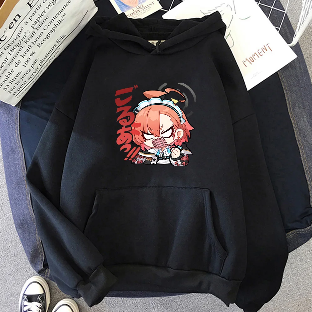 

Blue Archive Neru Women Hoodies Kawaii/cute Character Printed Pullovers Anime Oversized Couples Sweatshirts Harajuku Streetwear