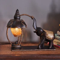 Thailand Furniture Lamps Elephant Bamboo Table Lamp Hotel Bedroom Bedside Lamp Home Creative Decoration Table Lamp 104276