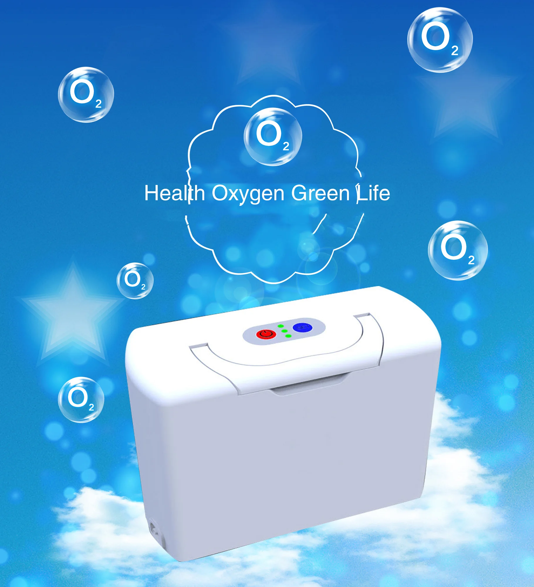 

Портативный заряженный генератор кислорода и озона с потоком кислорода 3 л, генератор кислорода doxygene