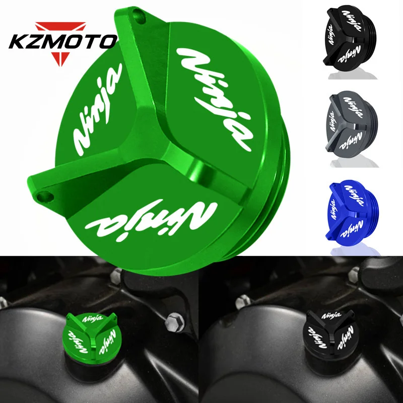 

Ninja Motorcycle Engine Oil Filter Cup Plug Cover Screw Accessories For KAWASAKI NINJA400 Ninja1000 2010-2022 ninja 400 1000