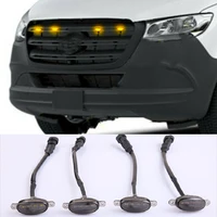 new 4pcs app remote control for benz sprinter 2500 2017 2021 grille rgb led amber light raptor style trim grill car accessories