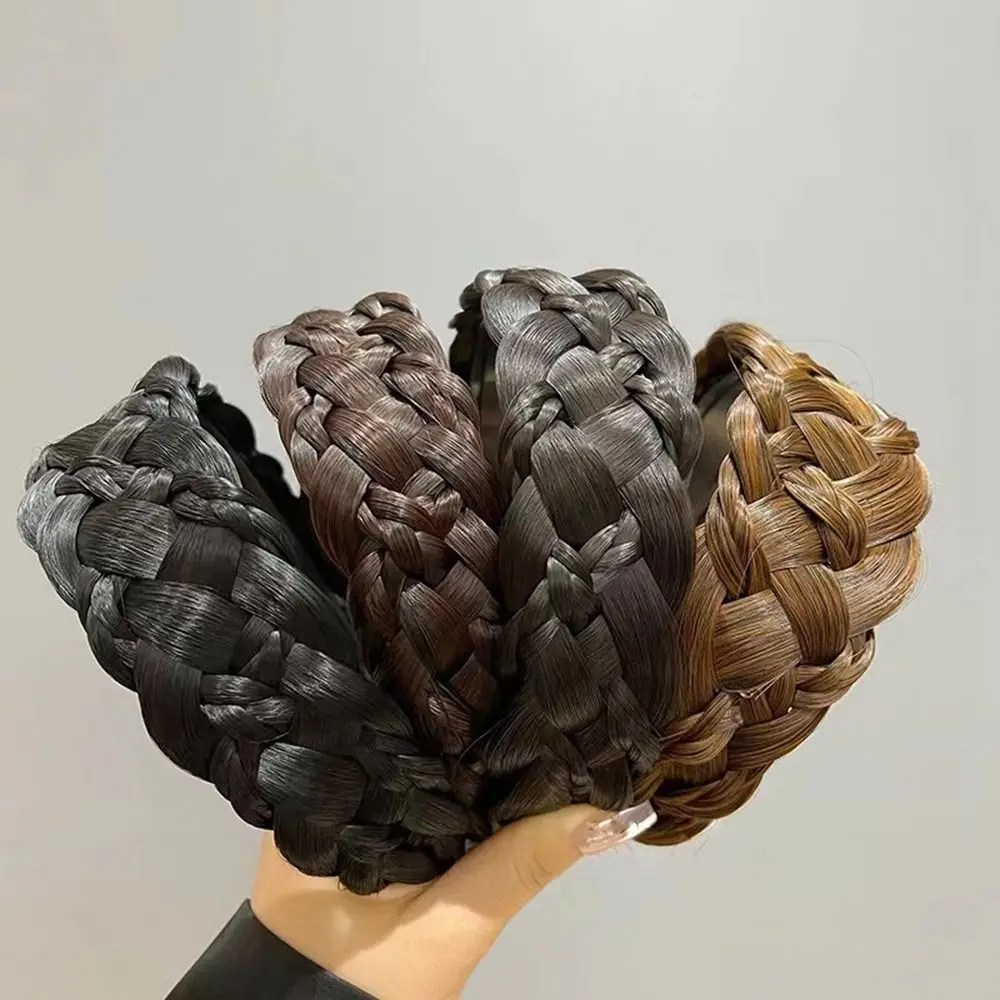 

Лучший артефакт, плетеная оплетка из рыбьей косы, 6-жильная головная повязка, широкий ободок для волос, головной убор в Корейском стиле