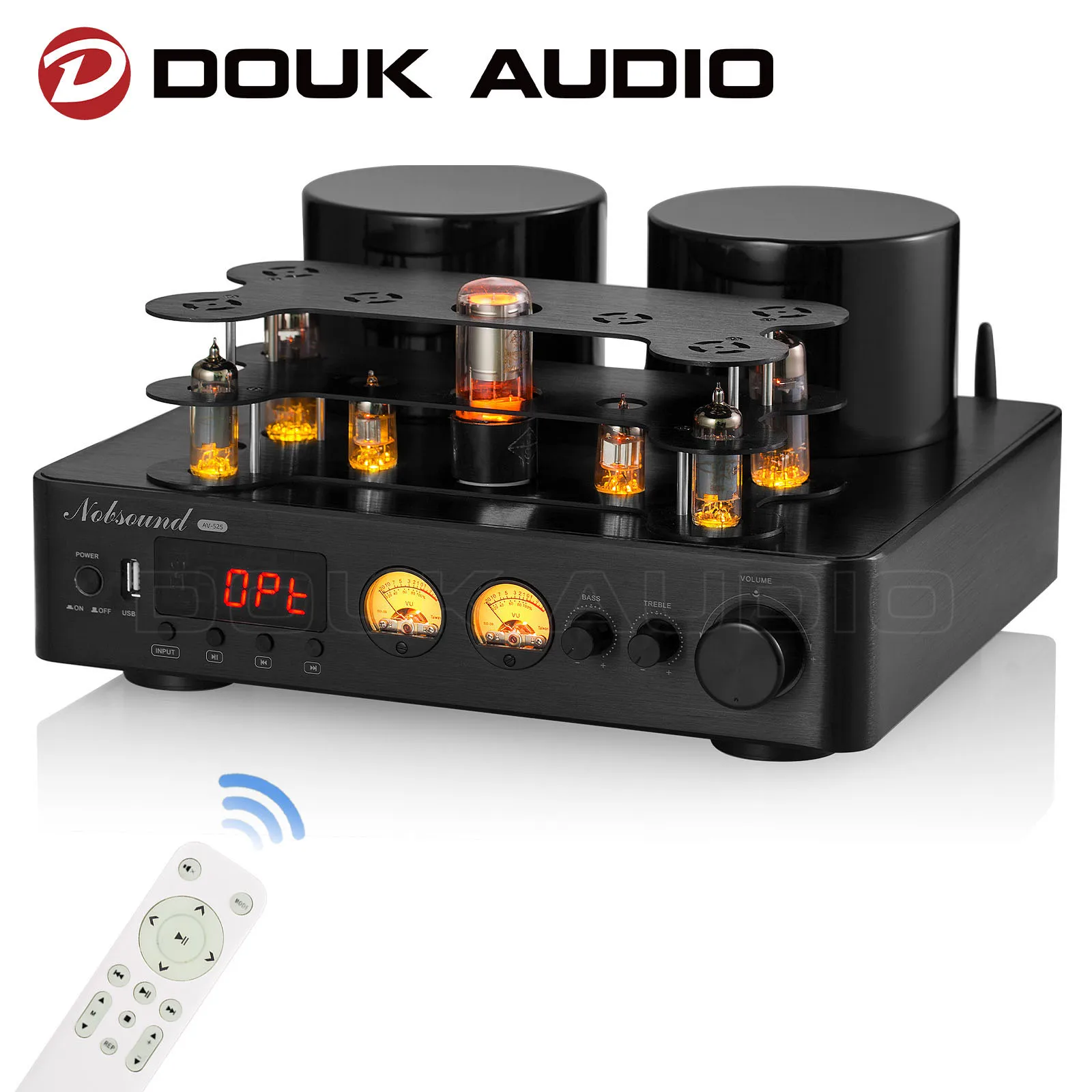 Стерео ресивер Douk Audio HiFi усилитель клапанной трубки Bluetooth 5 0 коаксиальный/OPT