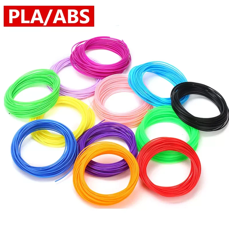 

20Pieces/lot 3D Printer Filament 1.75mm PLA ABS 3D Print Filament For 3D Printer Pen 3D Pen Drawing Material 20 Colors 5M/pcs