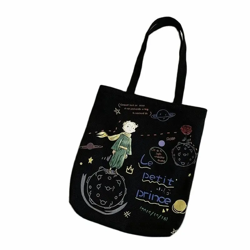 

Women Reusable Grocery Bags Large Cartoon Folding Shopping Bags Tote Bags Fashion Pockets Travel Storage Bags Washable