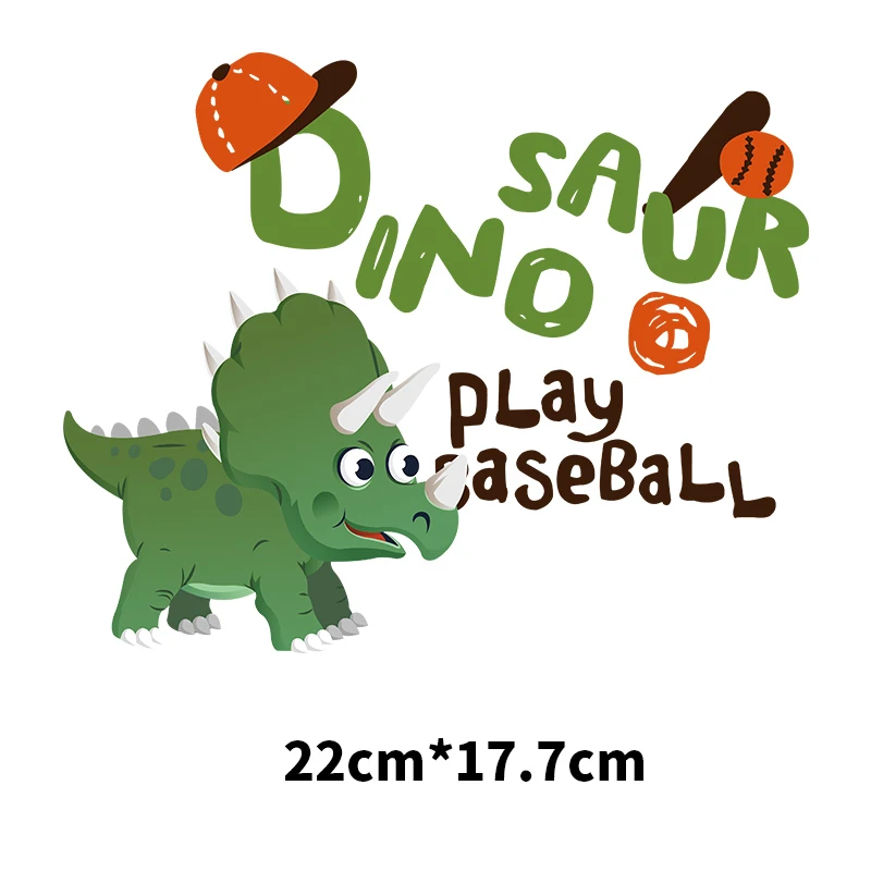 Мультяшные динозавры теплопередающие виниловые наклейки сделай сам детская