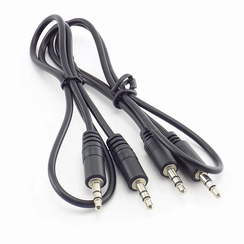 

0.5m 1m 3.5mm Male to Male Plug Audio Jack Aux Extension cord connectors Aux Cable earphone Headphones For Computer MP3 player