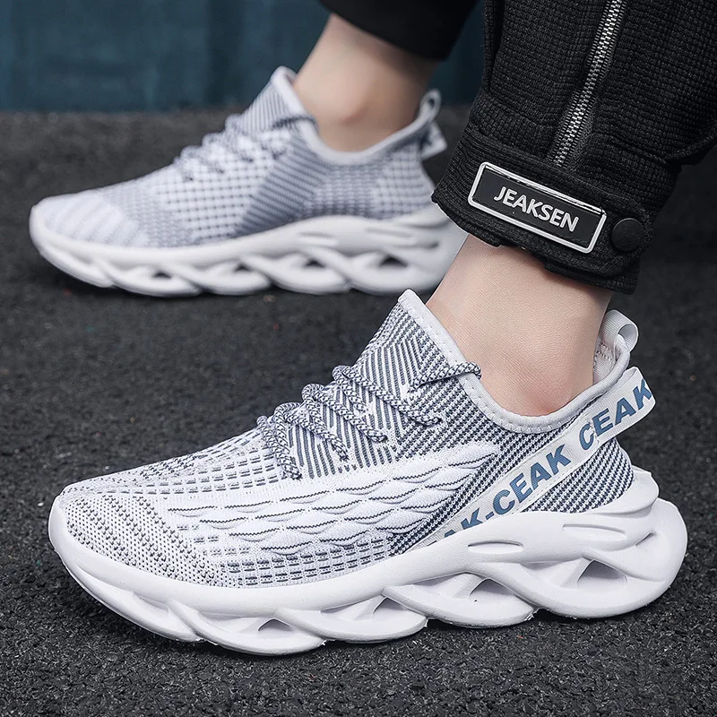 Mens Sports Shoes Lightweight Vulcanize Shoes Fashion Men Mesh Casual Shoes Lac-up Walking Sneakers Zapatillas Hombre Men Shoe