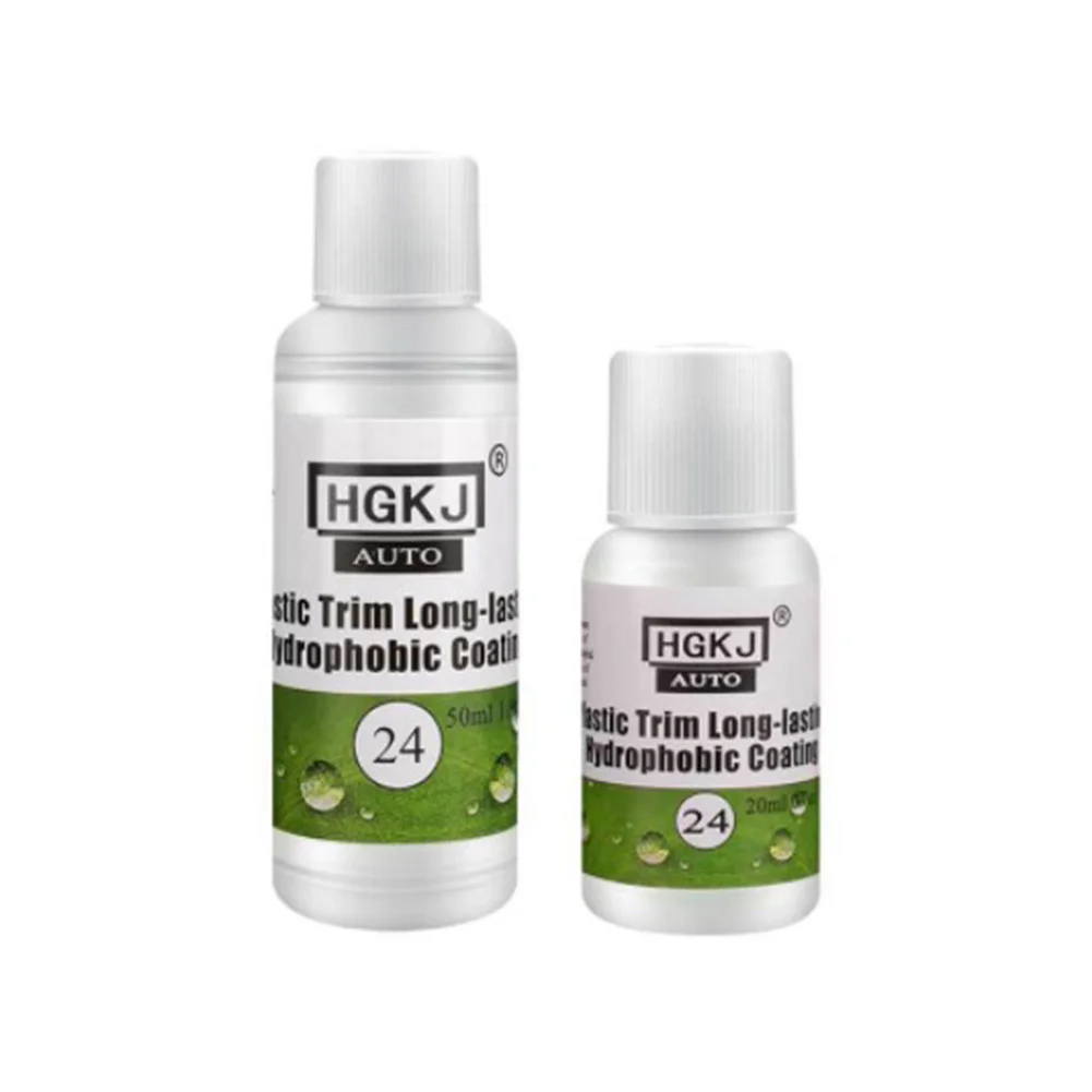 

20/50ML Plastic Renovator HGKJ 24 Coating For Auto Plastic Rubber Repair Clean Restore Polish Waxing Cleaner Agent Bedroom Glass