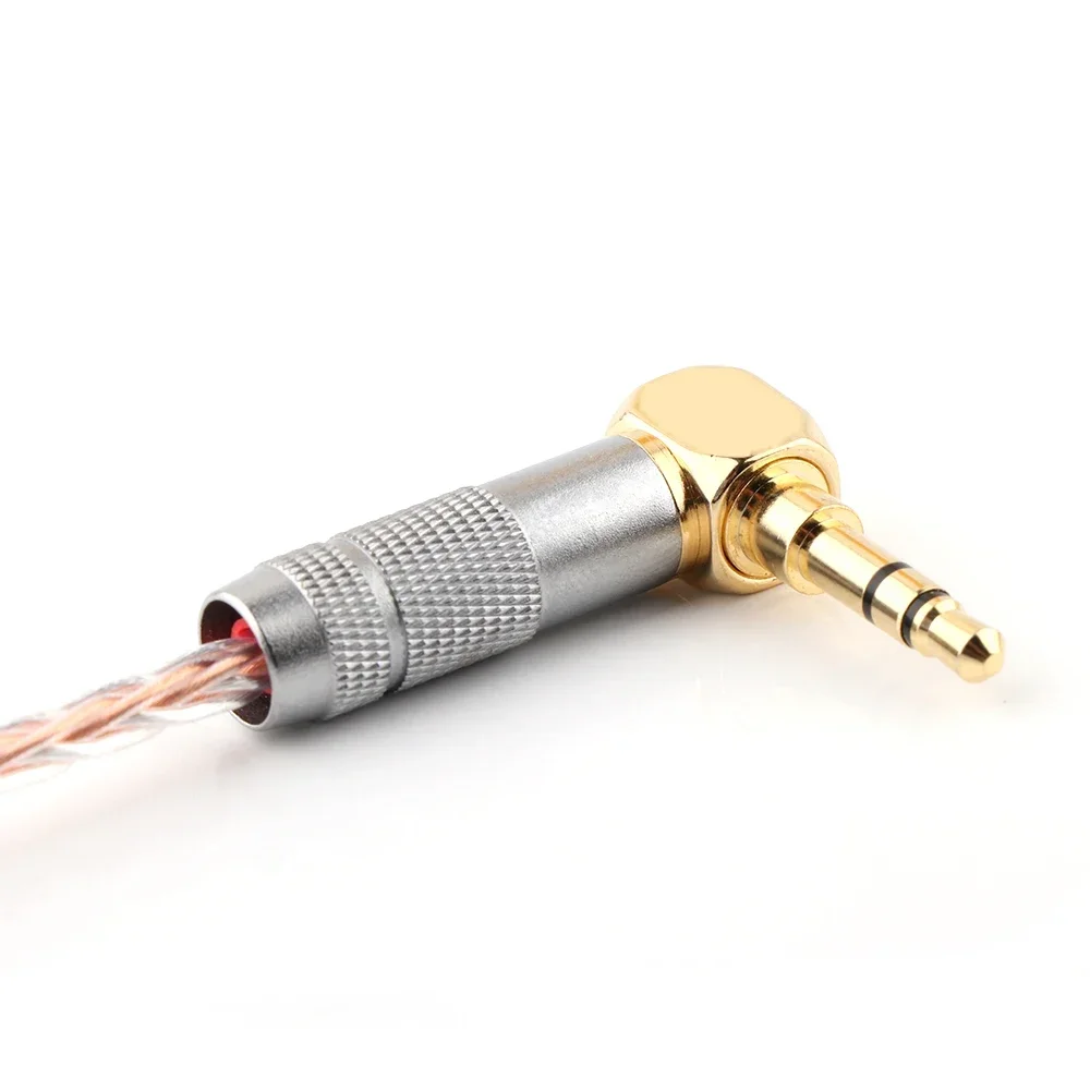 Hifi 8Croes Медь Серебро Смешанный 3-портовый 3 5 мм Прямоугольный замена папа-папа для