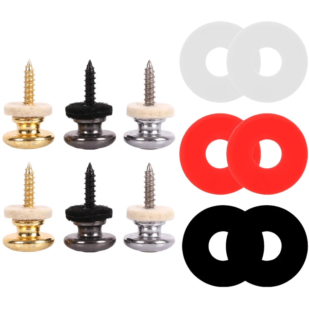 

Strap Guitar Lock Bass Button Strapsinstrument Falling Anti Nails Buttons Metal Locks Pin Pegs Buckles