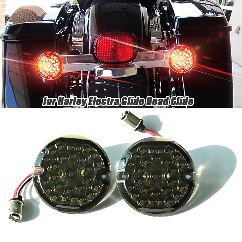 

Светодиодные лампы для указателей поворота, цвет Копченый, для Harley Electra Glide Road Glide