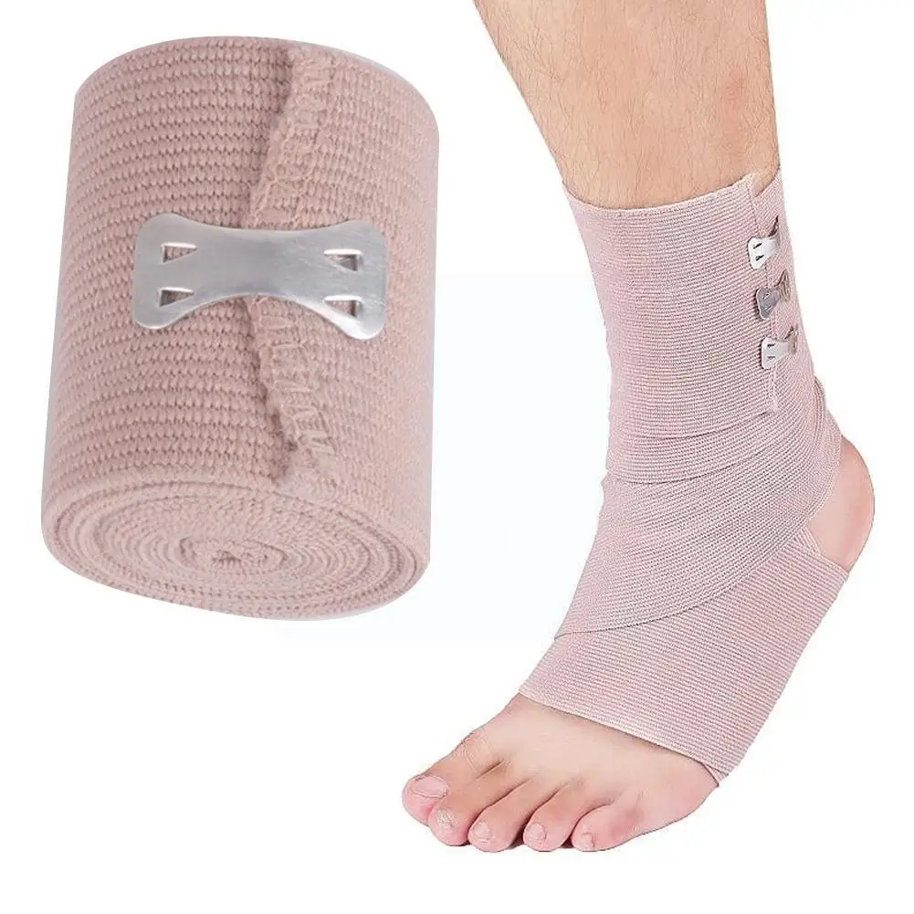 

1pcs Elastic Bandage Skin Tone Self-Adhesive Pressurized Sports Tape Knee Ankle Belt Wrap Finger Fixed Aid First Breathable P5J1