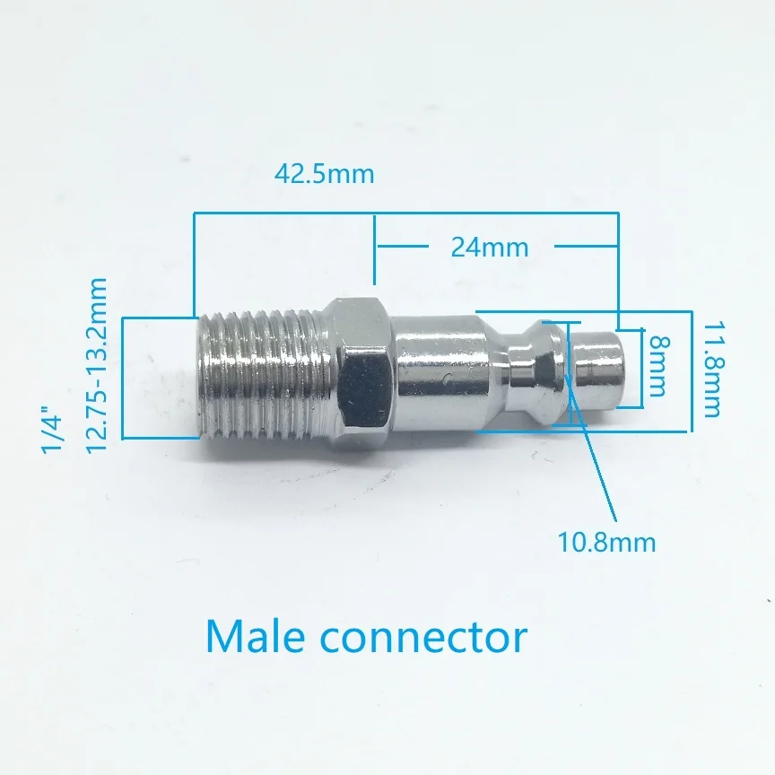 Пневматические быстроразъемные соединители 1/4