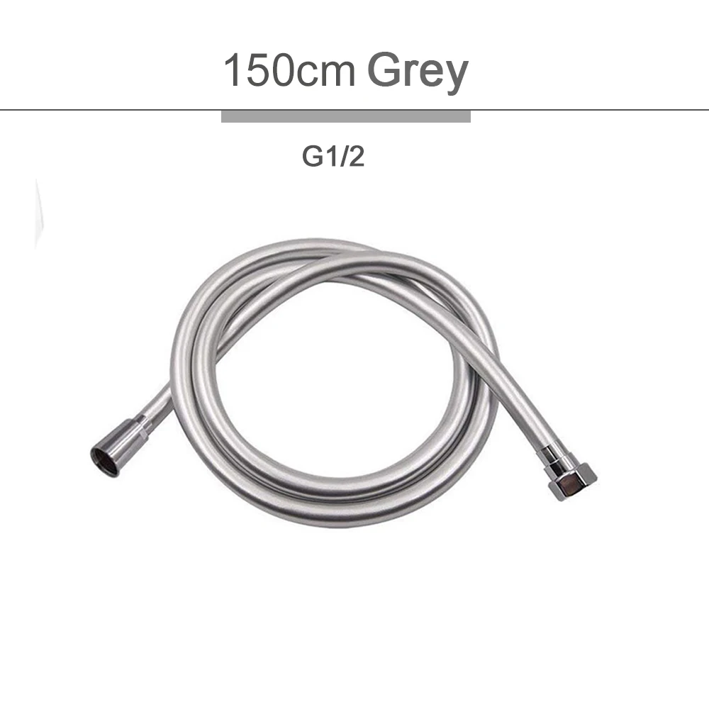 

Душевой шланг 1,2 м 1,5 м 2 м Водяной шланг для ванной комнаты Черный, золотой, серый ПВХ Ручной душевой шланг с защитой от перекручивания, сменный набор