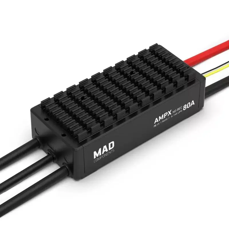 Фото UniFlyMAD AMPX ESC 80A 5S-14S DroneCAN для сельскохозяйственных дронов, квадрокоптеров, гексакоптеров, октокоптеров, мультироторных дронов (DIY) №3