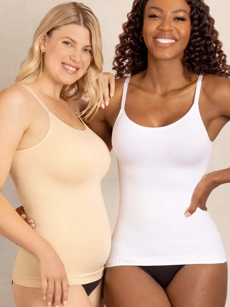 

Quality Women Cami Adjustable Straps Seamless Camisole Comfort Female Body Control Shapers Scoop Neck Tanks Dropship