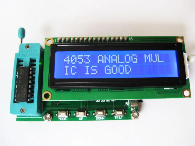 

The new version of the integrated circuit tester 74 40 series IC tester can judge the quality of the logic gate
